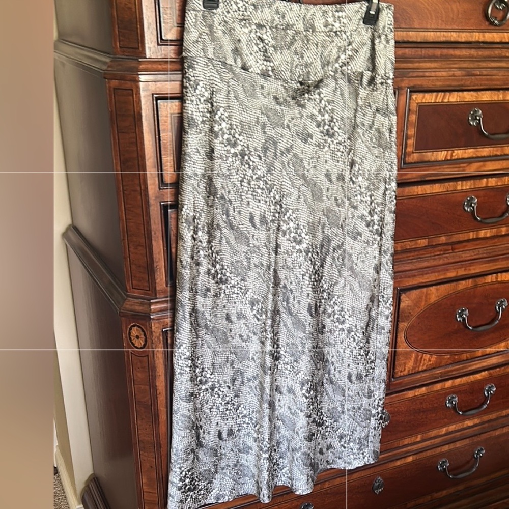 Free People Gray Maxi Slip Skirt